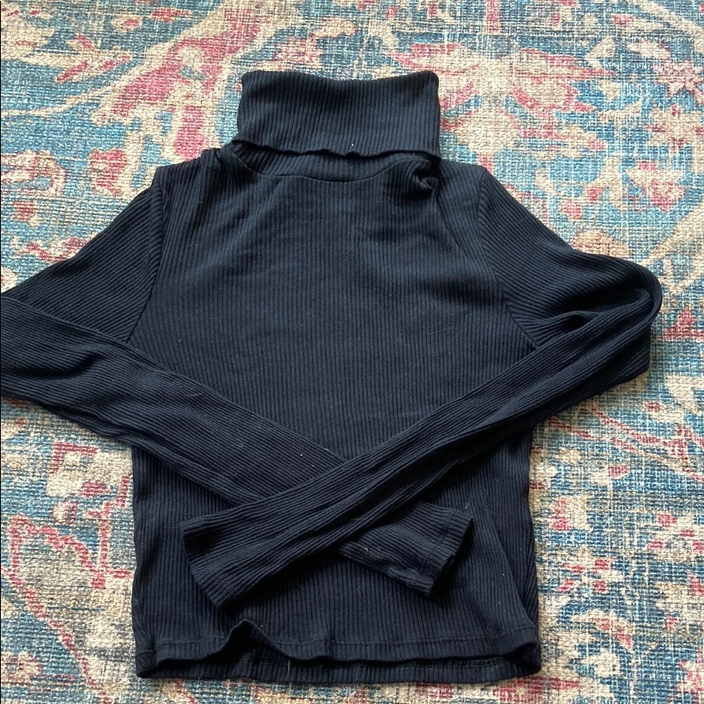 Topshop Black Turtleneck Sweater